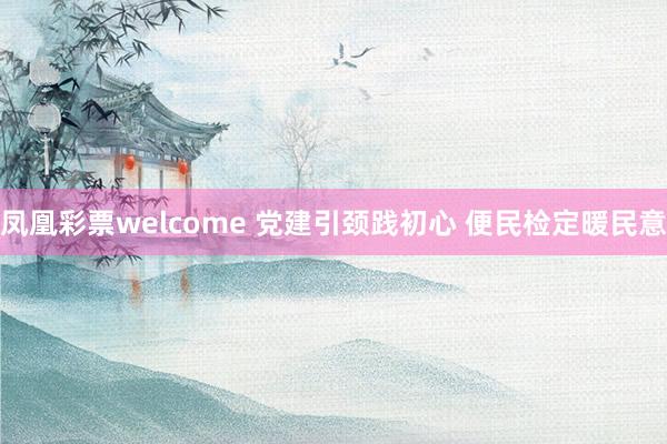 凤凰彩票welcome 党建引颈践初心 便民检定暖民意